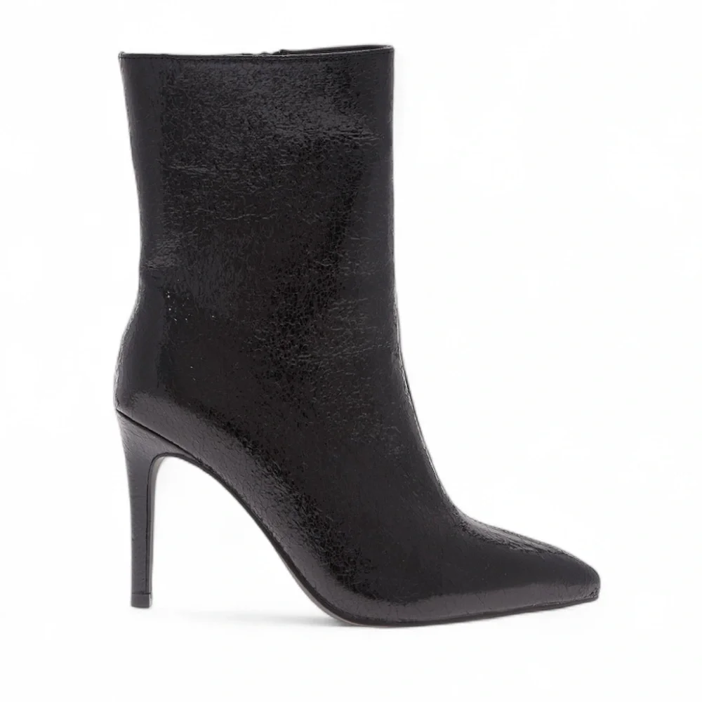 MIA Faux Leather Pointed‎ Toe Stilletto Ankle Boots